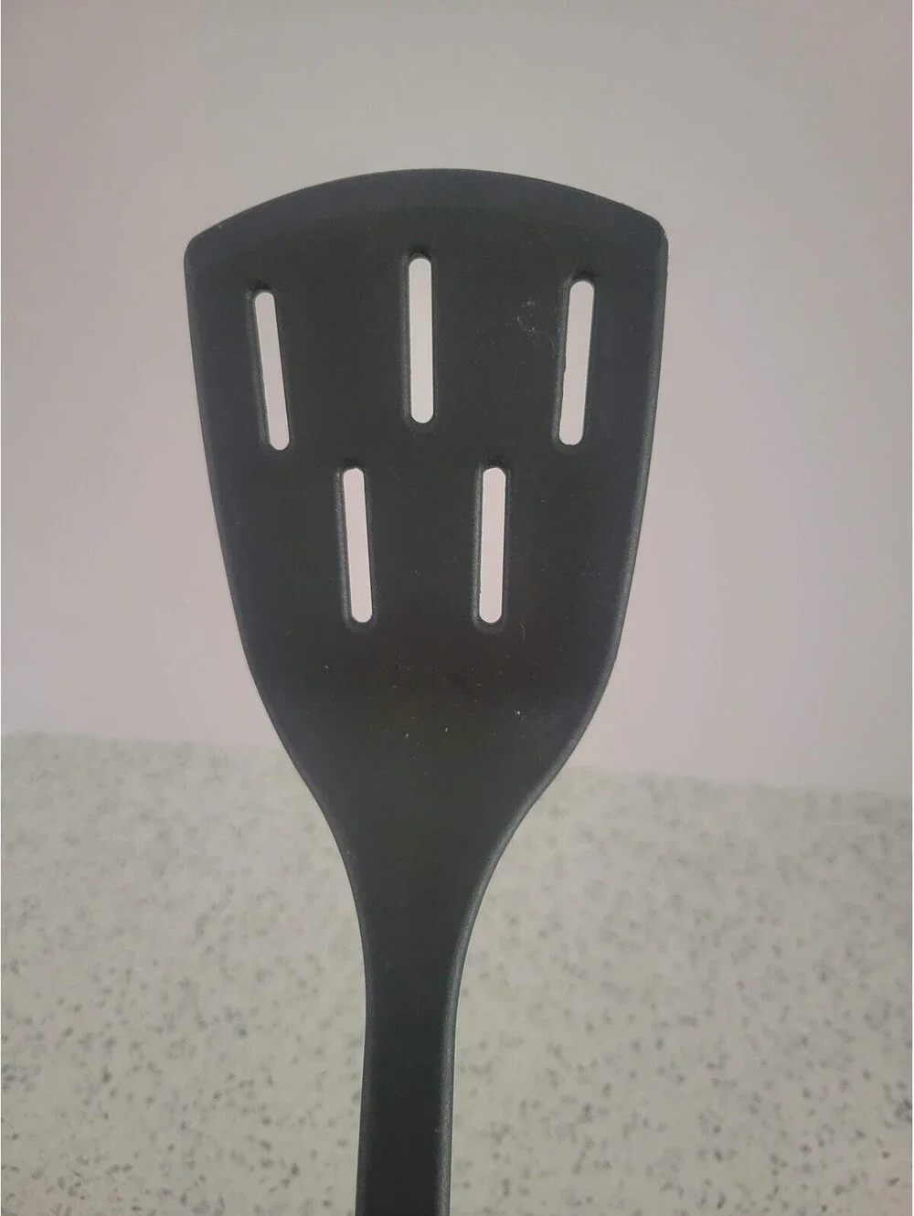 T-Fal Black Plastic Slotted Spoon Turner 2 Piece Set Kitchen Cooking Utensils
